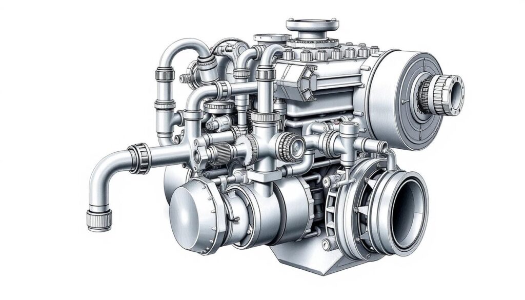 compressor manifold fitting for sd7 style compressor