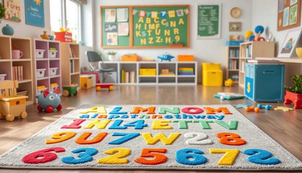 alphabet rug classroom main style square